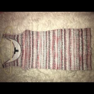 Cute printed pink forever 21 dress. Like new!